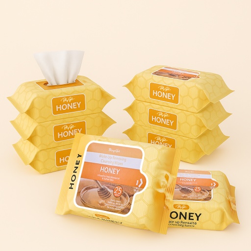 [6924373175513] Makeup Remover Wipes Honey 25PCS [S2408P09]